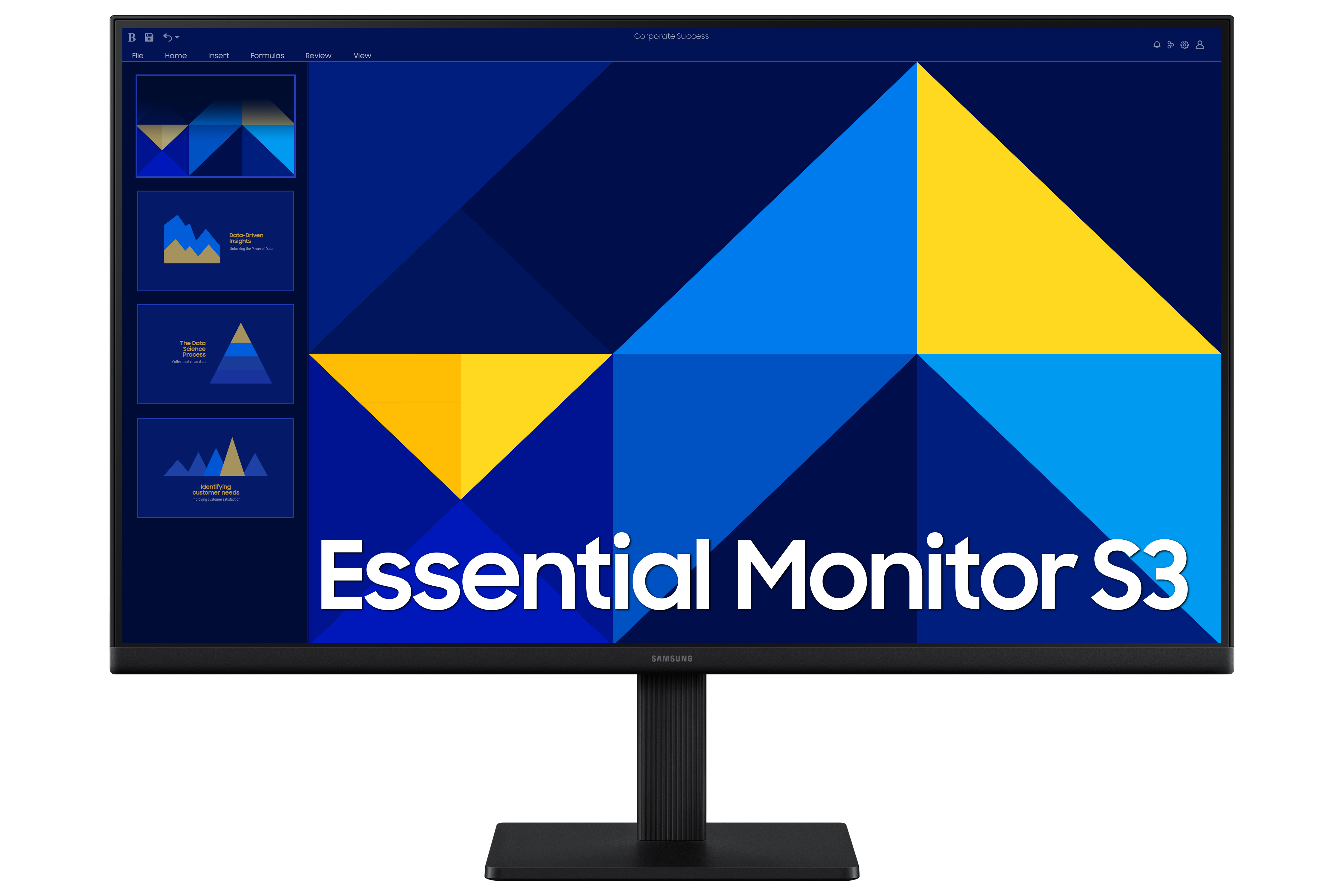 Monitor Samsung S24D302GAU, 24 pulgadas, Full HD, IPS, 100 Hz, 5 ms