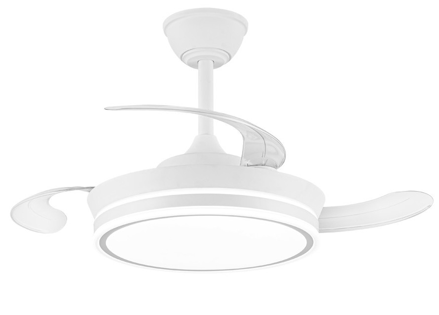 VENTILADOR TECHO CRISTAL NIGHT ECO MINI RETRAC