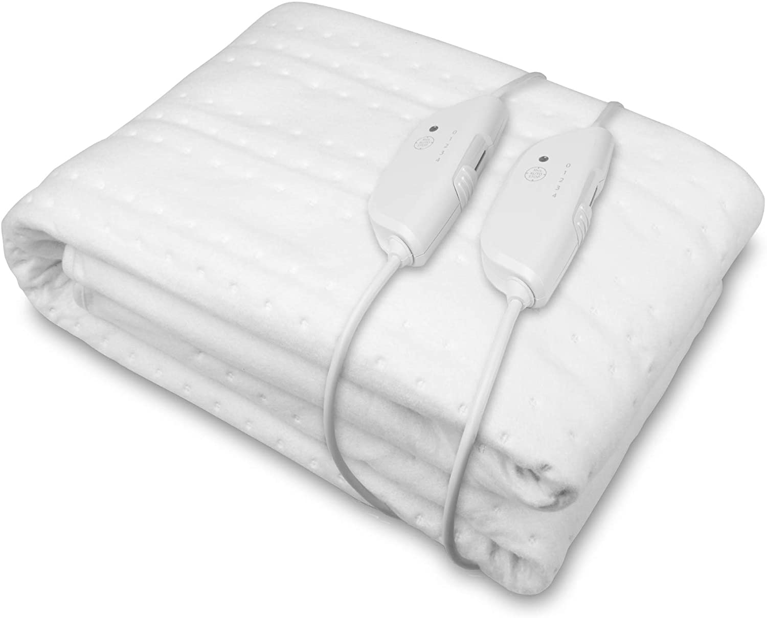 Calientacamas eléctrico doble Medisana HU 676 King Size, 150 x 160 cm, 2 x 100 W, 2 mandos, 4 niveles, apagado 180 min, lavable