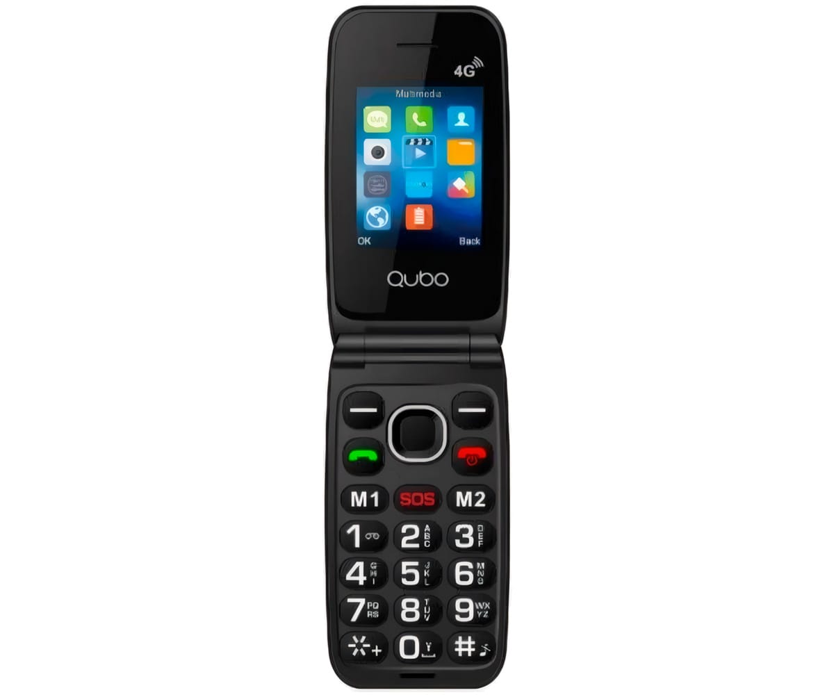 SENIORPHONE QUBO NEO2NW BK 4G 2,4"