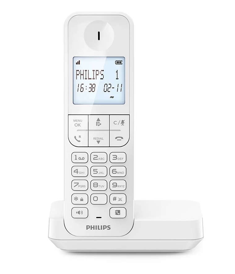 TELEFONO DECT PHILIPS D2701W BLANCO