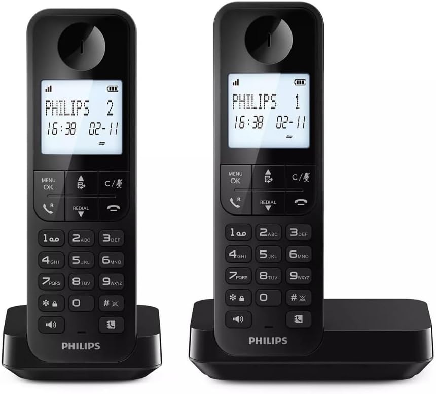 TELEFONO DECT PHILIPS D2702 DUO WHITE
