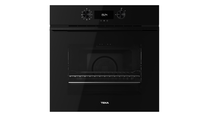 Horno pirolítico Teka HLB 8400 P FBK, 70 litros, 8 funciones, DualClean, SurroundTemp, guía Plus-Extension, 4 cristales, A+, negro