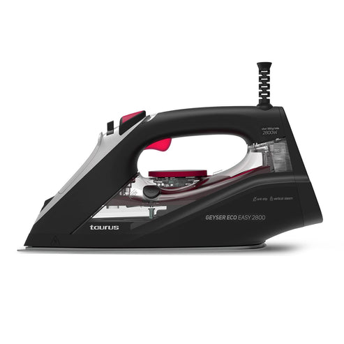 Plancha de vapor Taurus Geyser Eco Easy 2800, 2800W, golpe de vapor 180 gr/min, vapor continuo 40 gr/min, negro