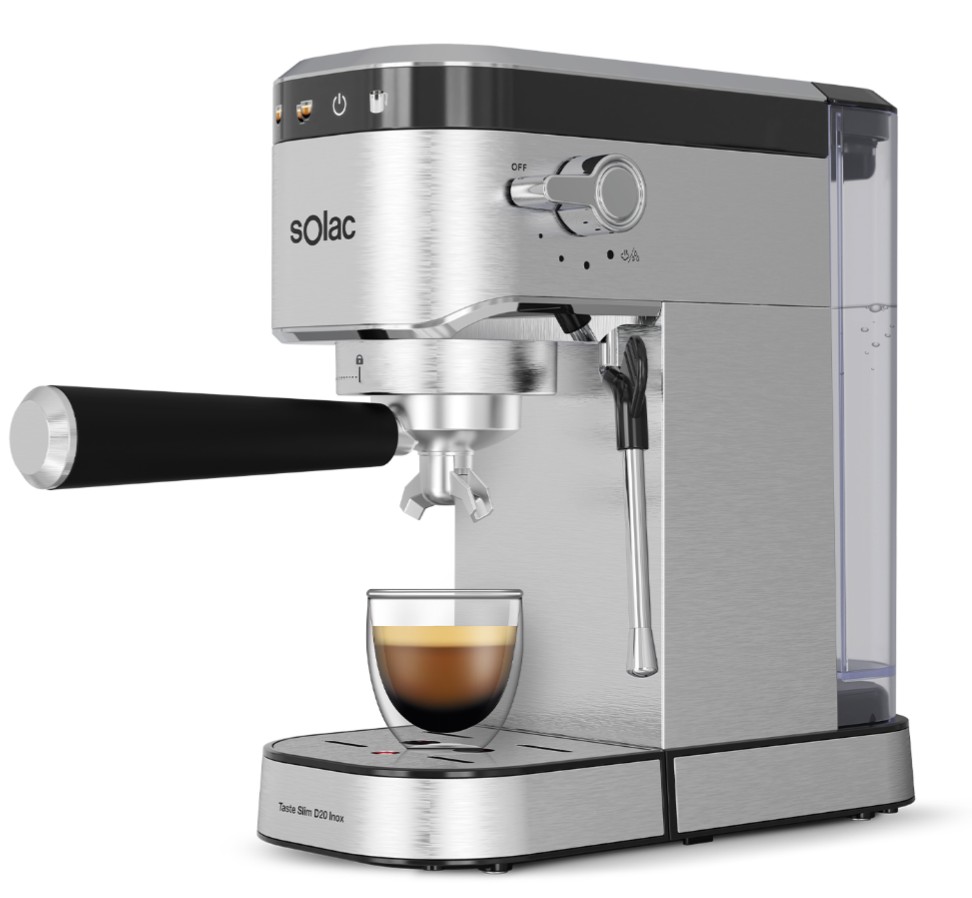 CAFET. SOLAC CE4525 SLIM INOX 1350W 20B VAPORIZA