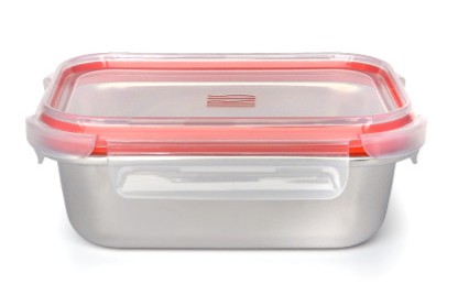 Fiambrera Iris 8571-I, 700 ml, apto microondas y AirFryer, inox