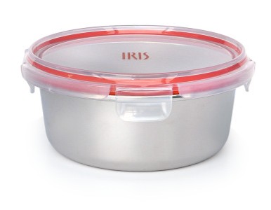 Fiambrera Iris 8576-I, 1000 ml, apto microondas y AirFryer, inox
