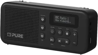 RADIO DIGITAL PURE ELAN MOVE BLACK