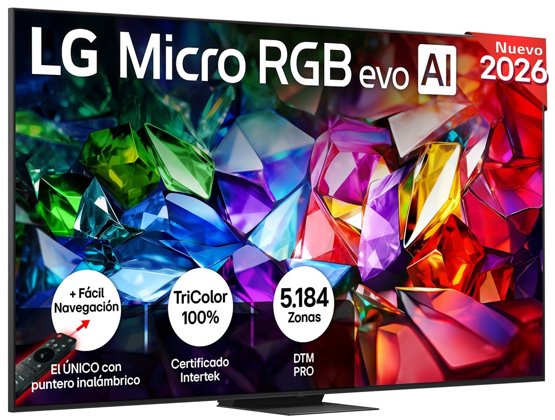 Televisor Micro RGB LG 100MRGB96B6 100 pulgadas, 4K, 120 Hz, Dolby Vision, webOS 26, negro