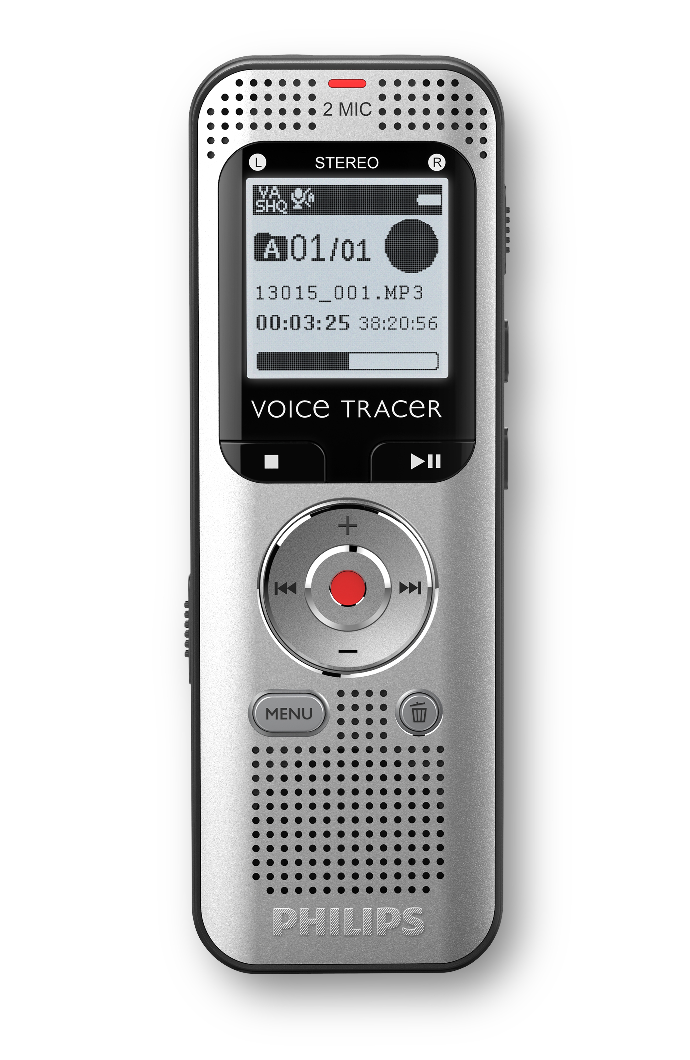 GRABADORA VOZ PHILIPS DVT2015 VOICE TRACER MPS 8GB