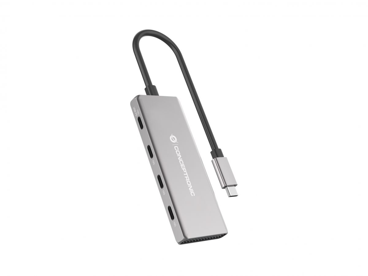 DOCKING CONCEPTRONIC HUB 4 IN 1 ALUMINIUM USB 100W