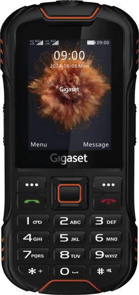 SENIORPHONE GIGASET GLX8 PLUS RUGER. 4G 2,4" BLACK