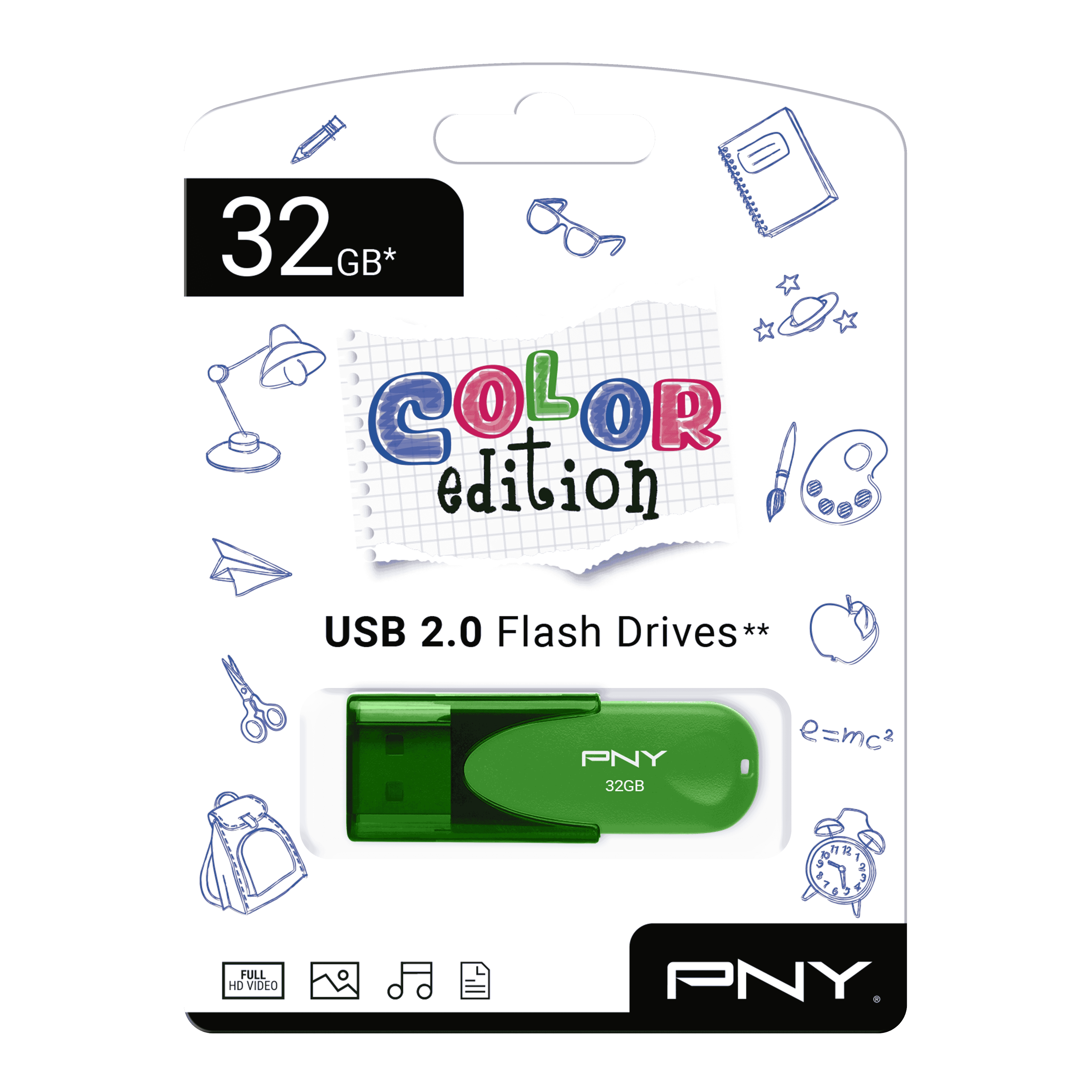 MEMORIA USB PNY 32GB EDICION VERDE USB 2.0