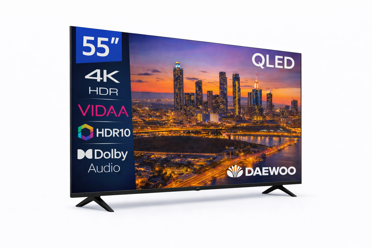 TV DAEWOO 55" 55VB56QV UHD QLED SMART TV HDR10