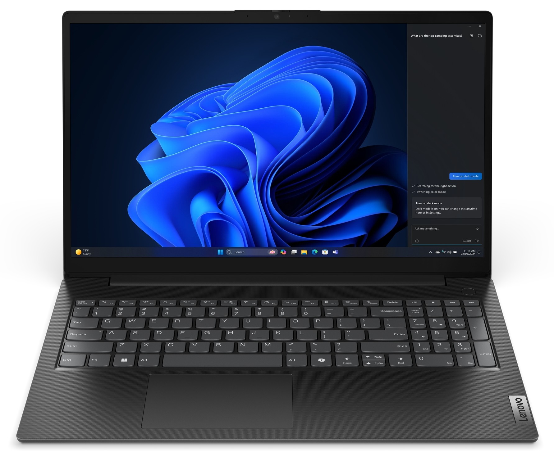 Portátil Lenovo V15 G5 IRL, Intel Core i5-13420H, 8 GB RAM, 512 GB SSD, 15,6 pulgadas, Full HD, Windows 11 Home, negro