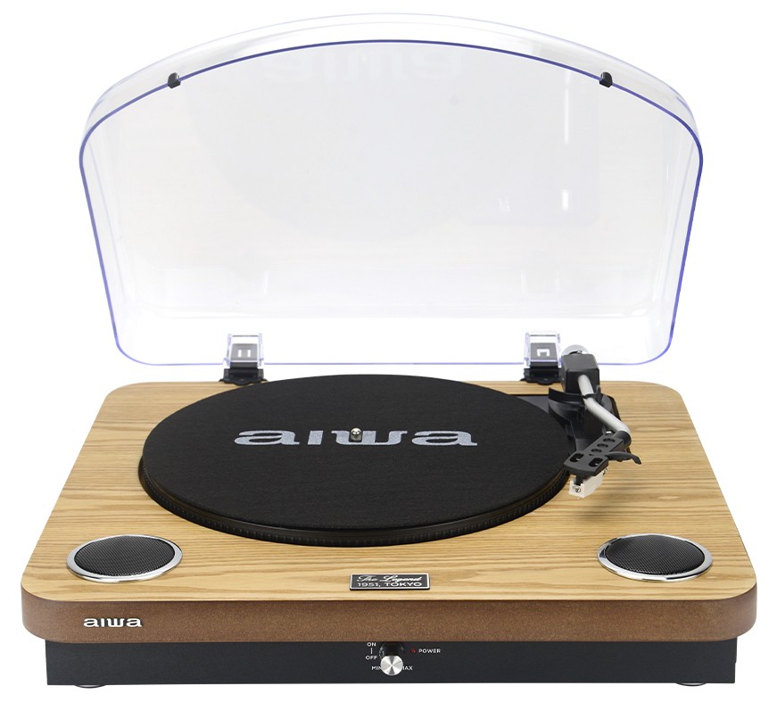TOCADISCOS AIWA GBTUR-200WD MADERA BT FM ALTAVOCES