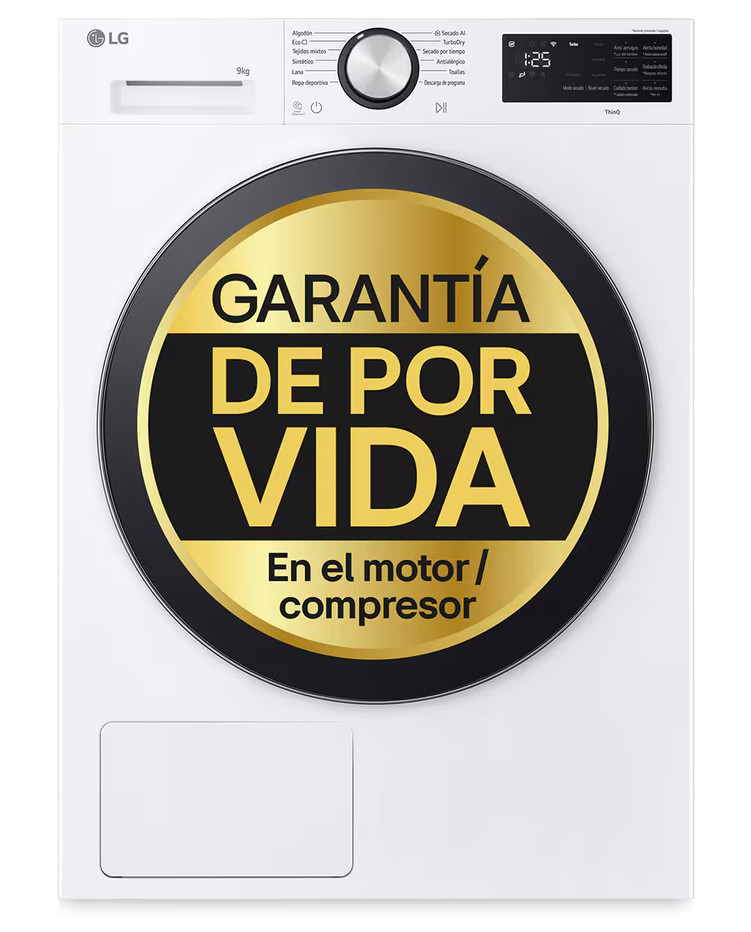 SECADORA LG RHX5009TLC   9K WIFI BCO