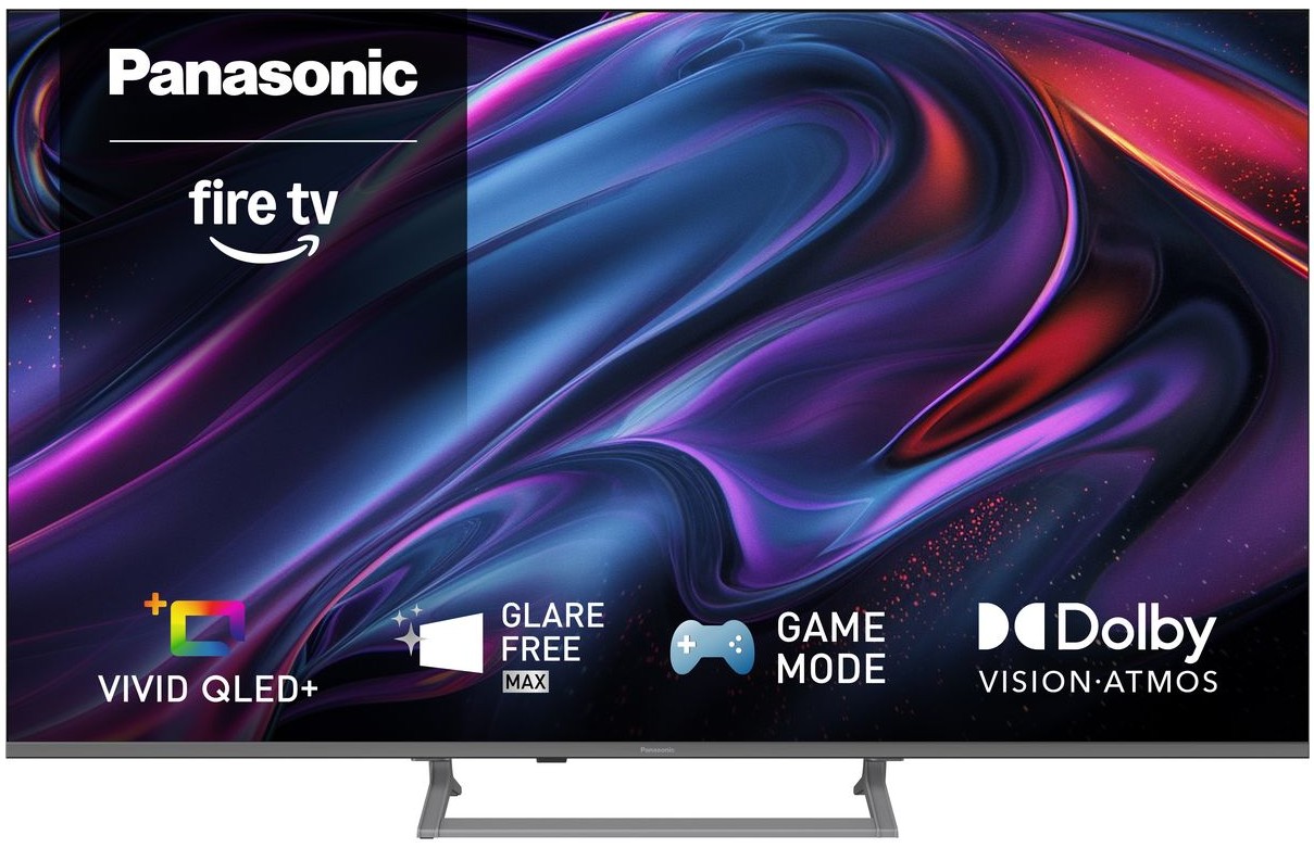 Televisor QLED Panasonic TV-55W83CE6S 55 pulgadas, 4K, 60 Hz, Dolby Vision, Fire TV, plateado