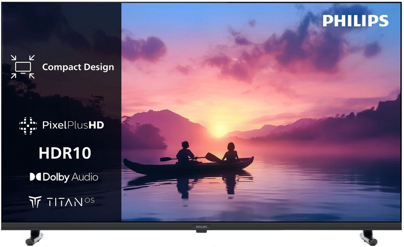 Televisor LED Philips 32PFS6050/12 32 pulgadas, Full HD, 60 Hz, HDR10, Titan OS, negro