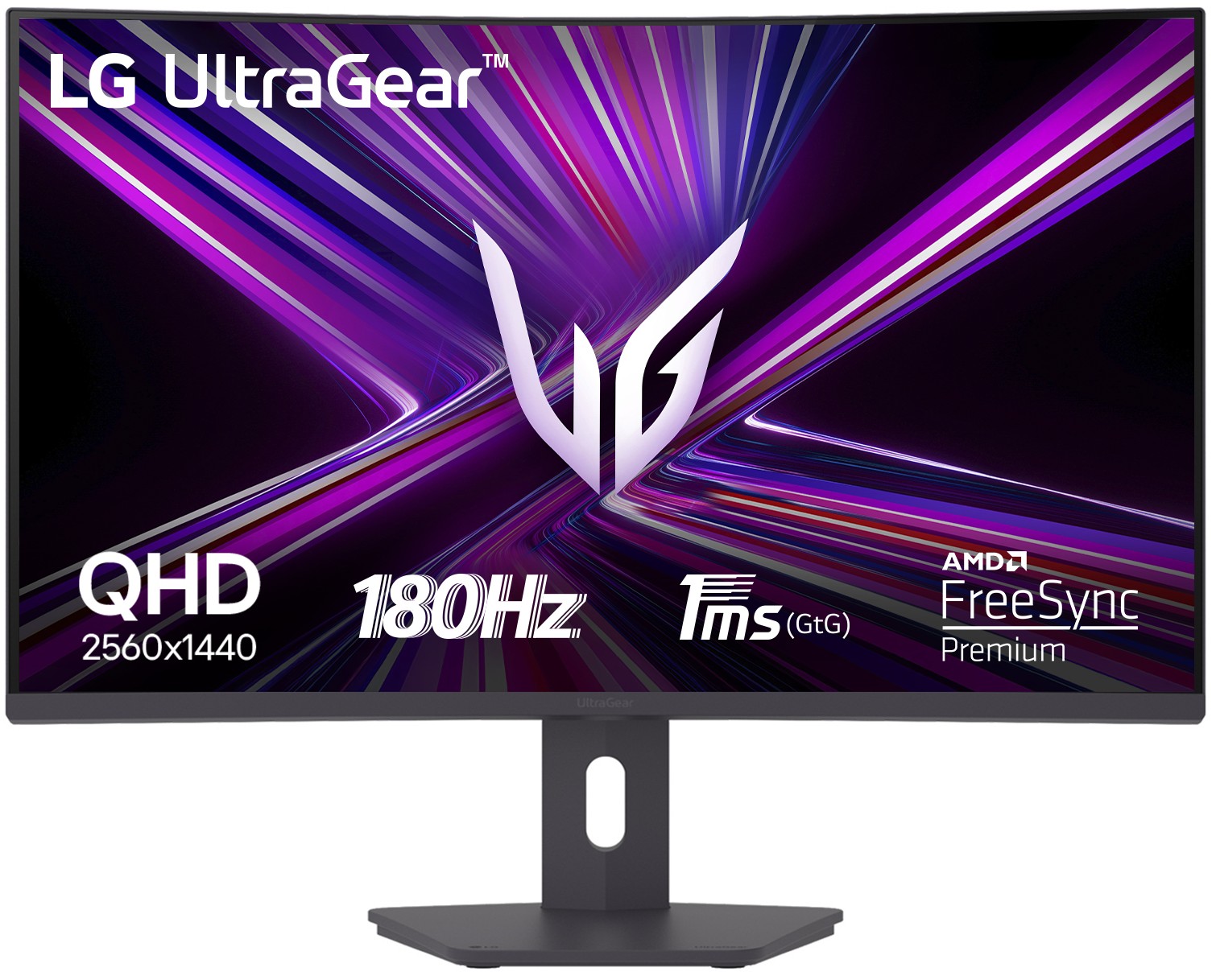 Monitor LG UltraGear 32G600A-B, 31,5 pulgadas, QHD (2560×1440), VA, 180 Hz, 1 ms GtG, altura regulable, HDR10, HDMI, DisplayPort, clase D