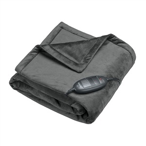 Manta eléctrica Beurer HD 1 R Cosy+, 150 x 130 cm, 100 W, gris marengo