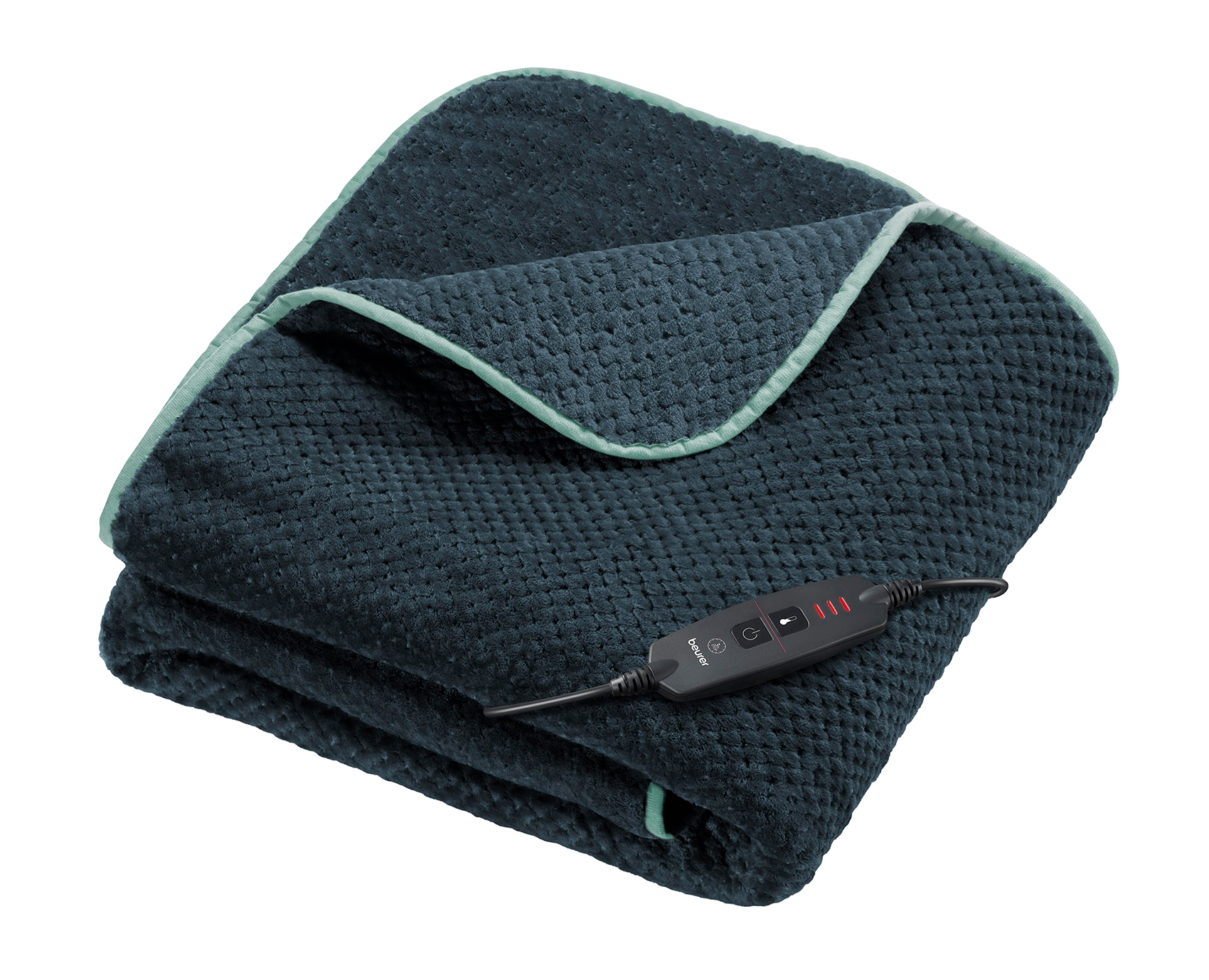 Manta eléctrica Beurer HD 65 Limited Edition 2026, 3 niveles, apagado automático 3 h, lavable a 30 °C, gris oscuro