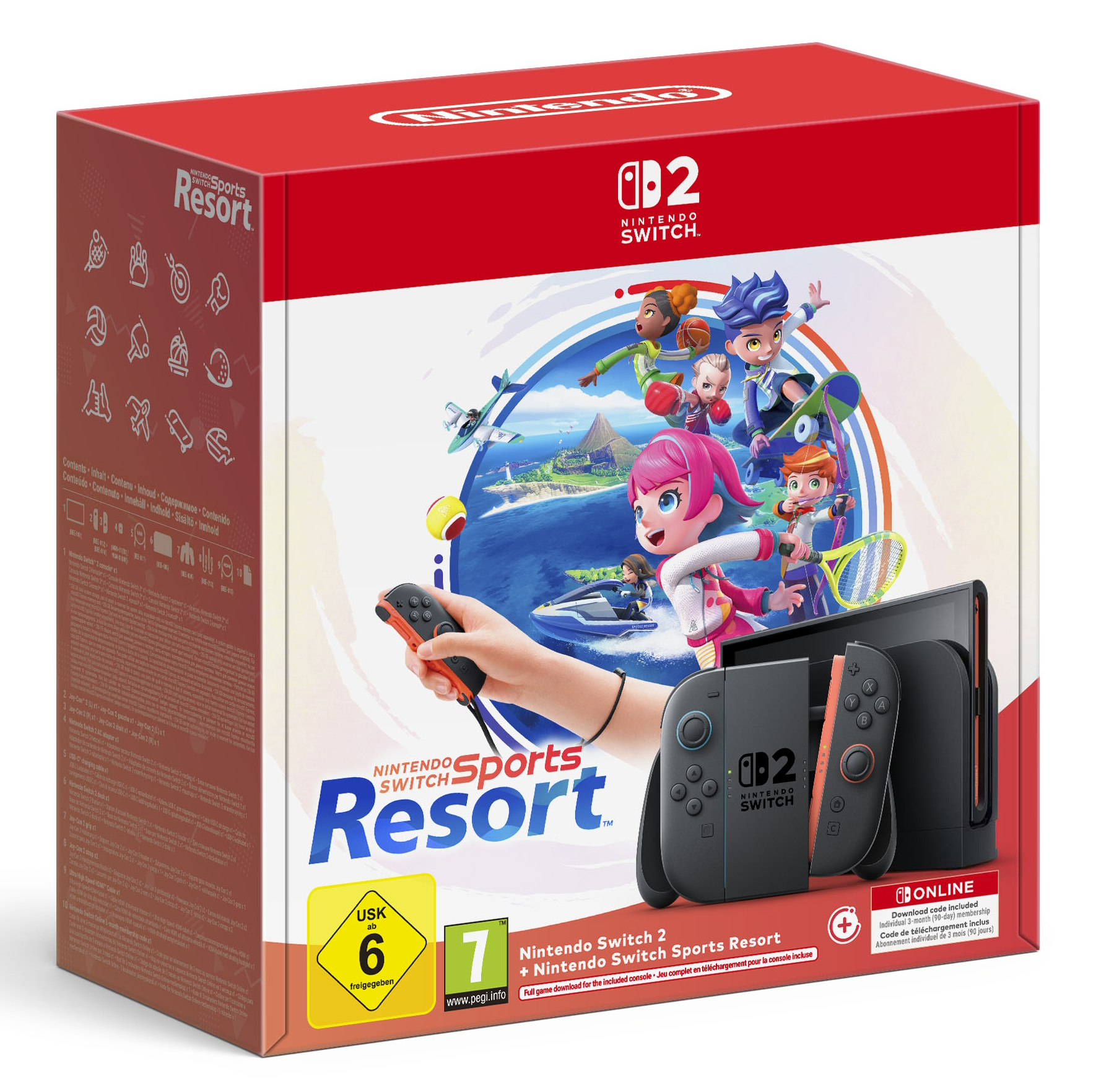 CONSOLA NINTENDO SWITCH 2 + SPORTS RESORT + 3M NSO