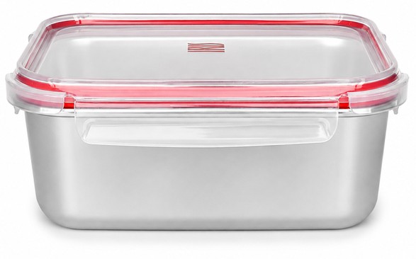 Fiambrera Iris 8565-I, 2.700 ml, recipiente para alimentos, apta para microondas