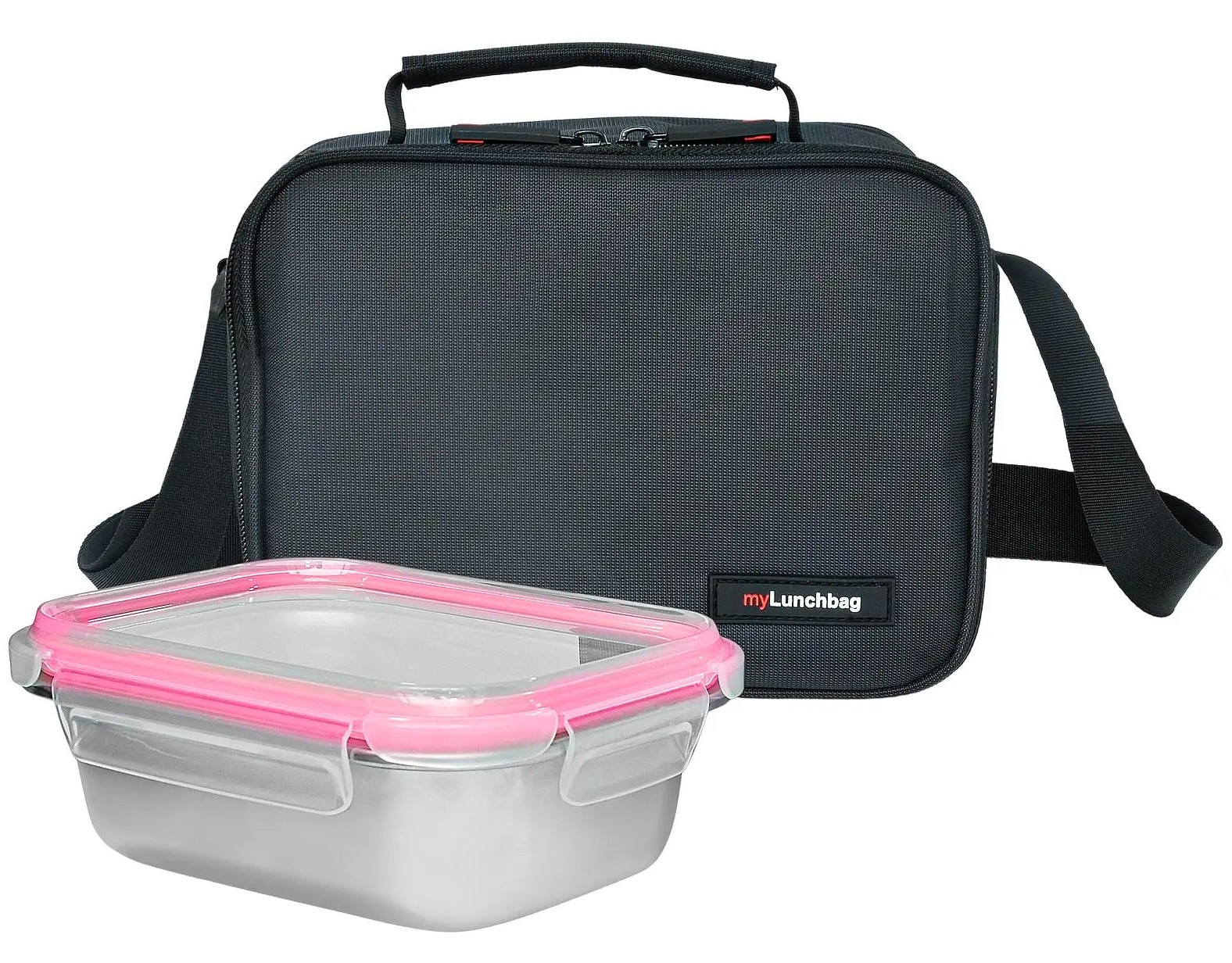 Bolsa térmica Iris 9290-TX, negra, 1 recipiente de 700 ml, para transportar alimentos