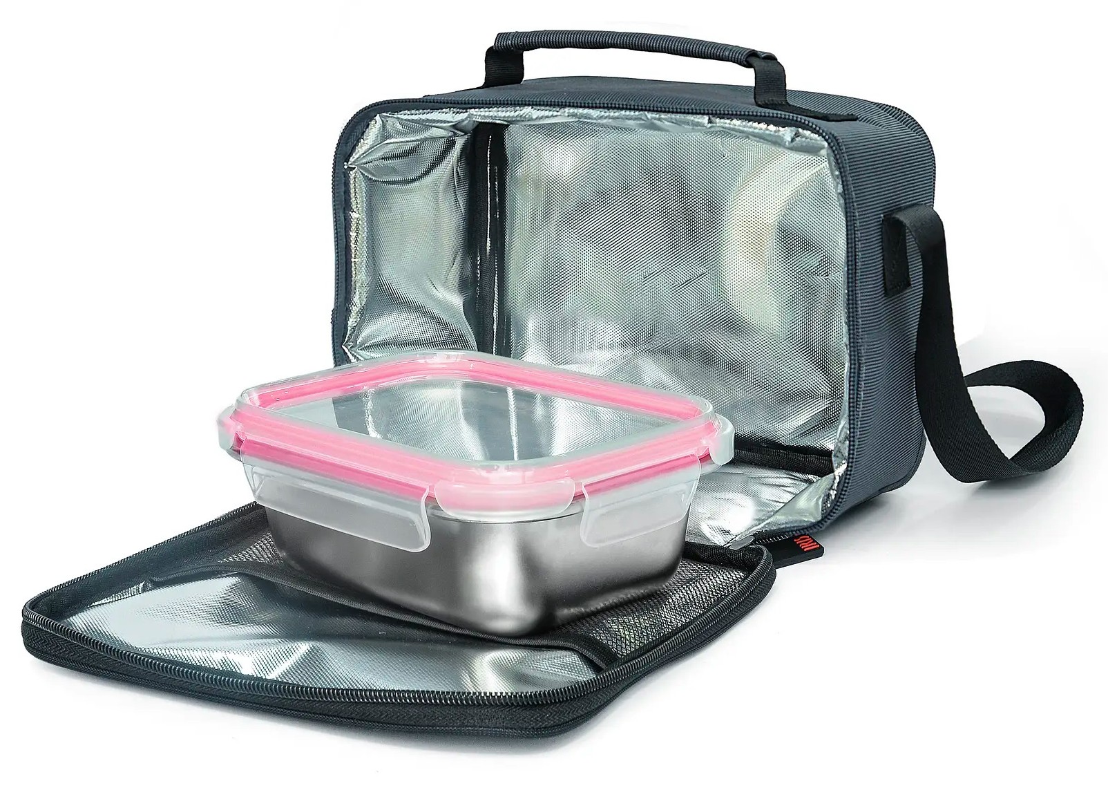 Bolsa térmica Iris 9293-TX, gris, 1 recipiente de 700 ml, para transportar alimentos