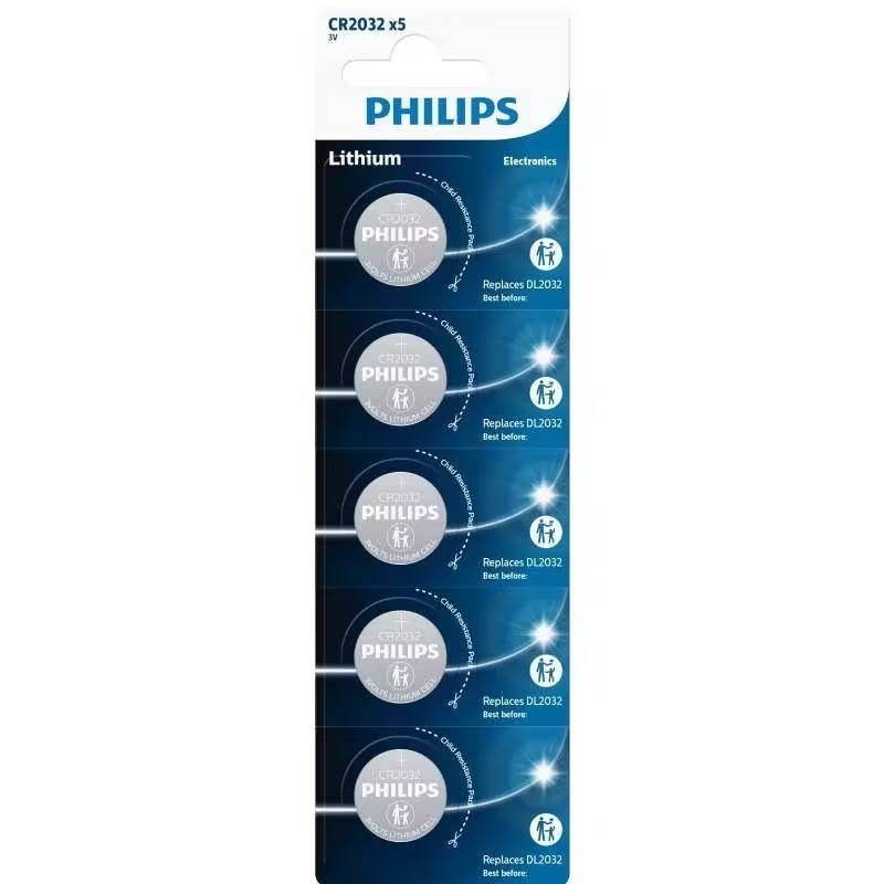 PILA PHILIPS LITHIUM CR2032 3V 1 BLISTER