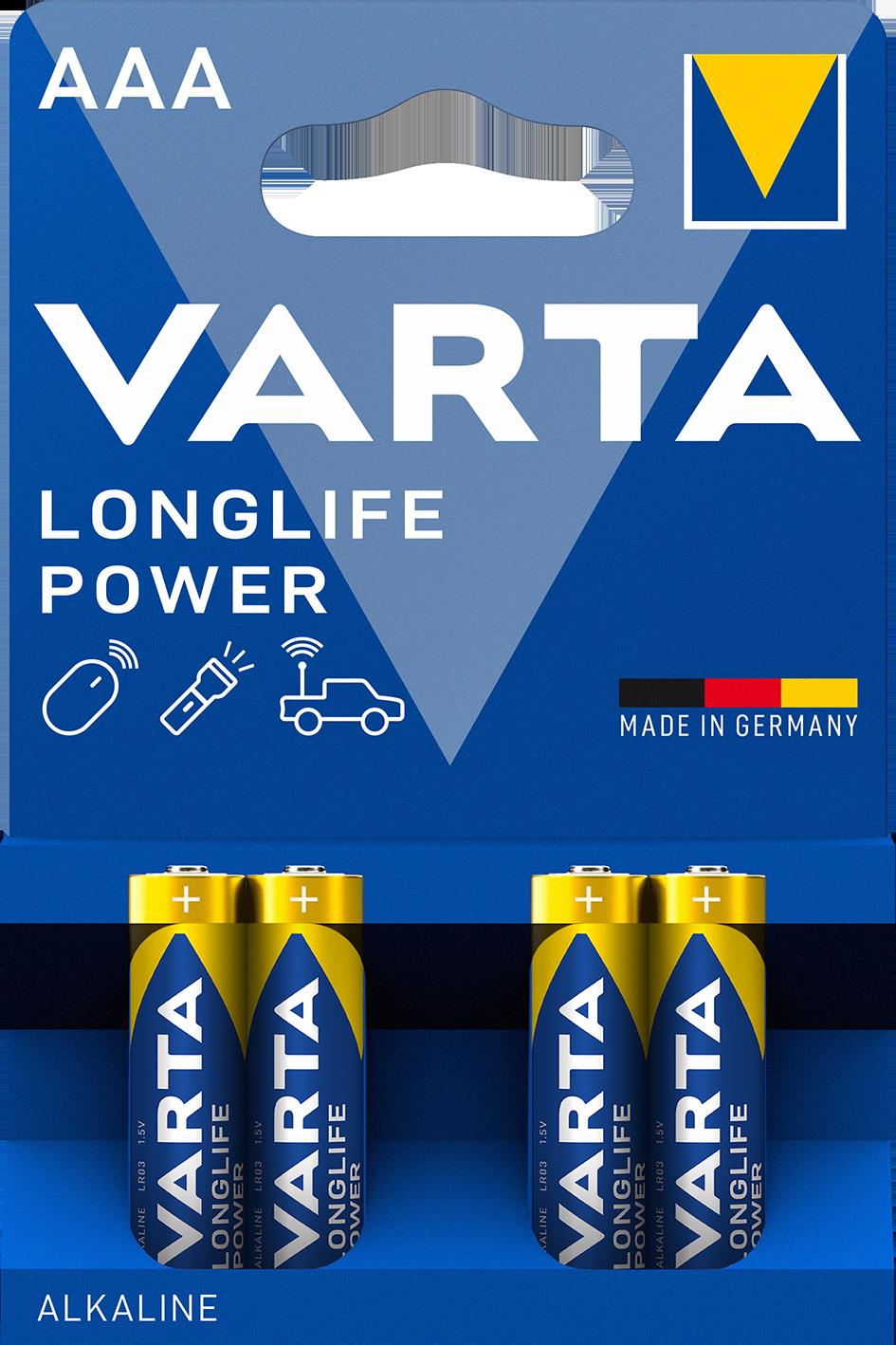 PILA VARTA LR03 AAA ALC. LONGLIFE 1 BLISTER
