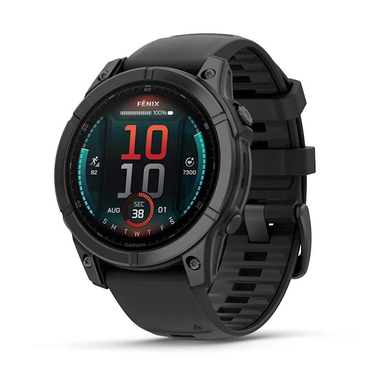 Garmin - GPS y relojes deportivos 35 Reloj Smartwatch Garmin FENIX E 010-03025-01, acero gris